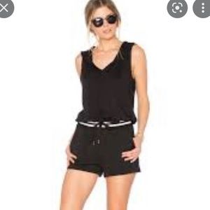 BEYOND YOGA Varsity Hooded Romper